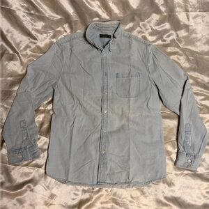 Stylish Denim Button-Down Shirt for Men